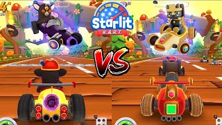 5 YEAR SAM WIN ALL RACES👑🤦‍♂️STARLIT KART RACING VERSUS(MULTIPLAYER) MODE| BUNA VS NURU|DAD \u0026 SAM#35