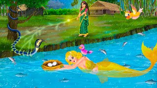 নদীতে জলপরীর হাতে টুনির বাসা | Jalpari O Tuni | Bangla Golpo | Jalpari Cartoon Bengali Fairy Tales