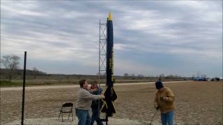 Giant 12 foot rocket launch