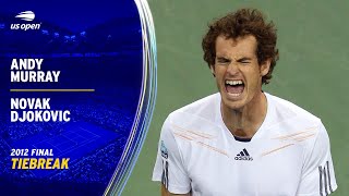 Epic Tiebreak! | Andy Murray vs. Novak Djokovic | 2012 US Open Final