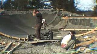 Saugerties Skatepark - Forming the Concrete