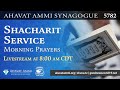 Shacharit for Yom Alef