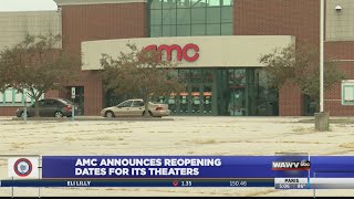 AMC Announces reopening dates for its theaters