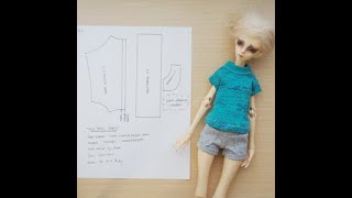 How to sew CUTE SHORTS for MSD BJDs dolls + Free Pattern