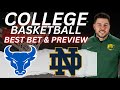 Buffalo vs Notre Dame Picks, Predictions and Best Bets | College Basketball Bets For 11/11/24