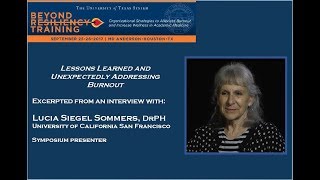 Lucia Siegel Sommers, DrPH, discusses, \