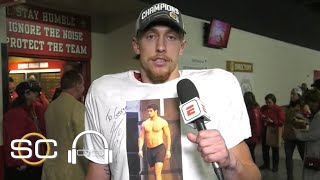 George Kittle on his shirtless Jimmy Garoppolo shirt, 49ers' Super Bowl run | SC with SVP