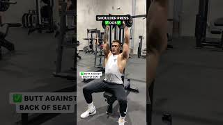 How To Do A Shoulder Press - The 'Dos' and 'Don'ts'