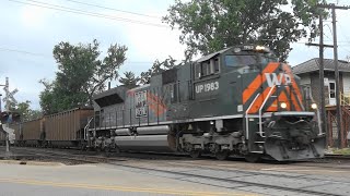 UP 1983 WP Heritage Leads Coal Train, West Chicago, IL