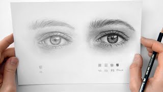 How to draw a realistic eye and Why Values are Important