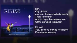 La La Land - City of Stars DUET - Lyrics