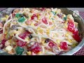 creamy fruit salad recipe quick and easy dessert filipino style christmas dessert ideas