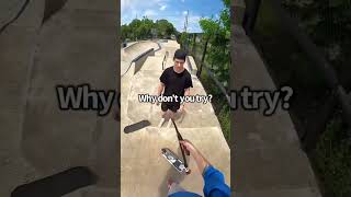 This Guy Was Angry, No Scooters! 🚫🛴Roman Dellapena #shorts #shortvideo #viral #skatepark #gopro