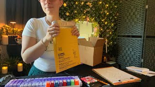 ASMR Post Office | Typing, Pencil Writing, Paper Sounds, Crinkles, Soft Spoken