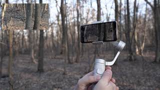 Testing outside the new FUNSNAP Capture π Foldable Gimbal Stabilizer