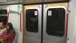 MTR TKOL M-Train Riding from Quarry Bay to North Point(Loud Squeal, Running Sound)