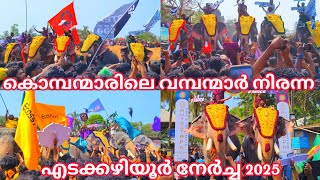 🥵🔥കൊമ്പന്മാരിലെ വമ്പന്മാർ നിരന്ന എടക്കഴിയൂർ നേർച്ച 2025 || എടക്കഴിയൂർ നേർച്ച 2025 ||