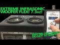 Extreme Infrasonic Subwoofer Flex! Bass Sweep Down to 7.3HZ! WAY BELOW TUNING DO NOT ATTEMPT!