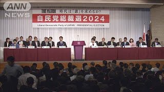 自民総裁選 論戦本格化　決選投票にらみ駆け引きも(2024年9月13日)