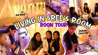 LIVING IN SREE’S ROOM FOR A DAY 😍 | ROOM TOUR ❤️ | PULLOTHI