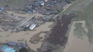 最初の週末、復旧急ぐ 茨城県常総市の大規模水害