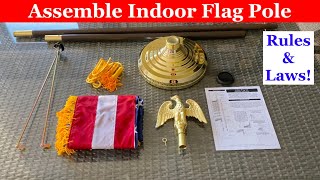 BEST Indoor flag pole with spreaders review