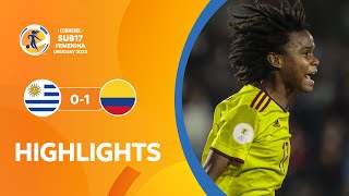 CONMEBOL Sub17 FEM 2022 | Uruguay 0-1 Colombia | HIGHLIGHTS