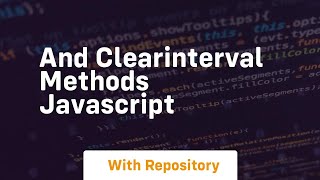 And clearinterval methods javascript