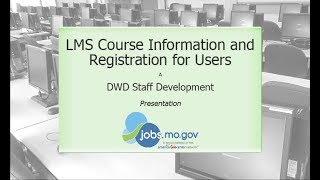 LMS Basics - Course Details and Registration for Users