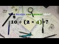 who brains can solve! Let's improve our math knowledge and IQ 10/(2*4)=x