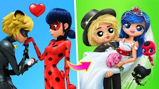 Cat Noir and Ladybug Get Married / 11 LOL OMG DIYs