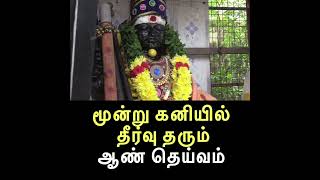 மூன்று கனியில் தீர்வு தரும்  ஆண் தெய்வம்