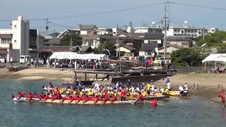 長崎ペーロン　2019　福田地区「船おろし オープニング」