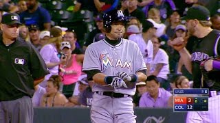 MIA@COL: Ichiro tallies a single for his 2,999th hit