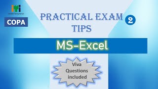 Important Tips for Practical Exam - MS-Excel | ITI COPA | Malayalam