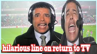 Chris Kamara cracks up Amazon Prime viewers with hilarious line on return to TV