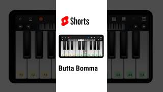 Butta Bomma Piano #shorts (easy piano)