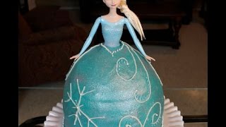FROZEN ELSA,  Barbie Cake Tutorial