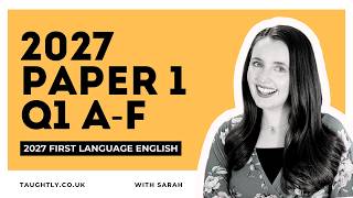 2027 ✨ Paper 1 - Questions 1a-f ✨ How to answer the short questions for IGCSE First Language English