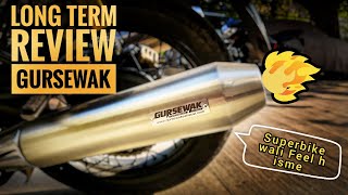 Gursewak: Long Term Review || Continental GT650 \u0026 Interceptor || Best Exhaust for Interceptor