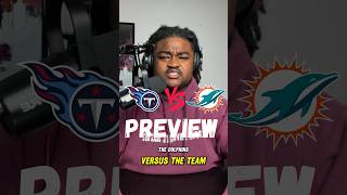 Tennessee Titans @ Miami Dolphins  NFL Monday Night Football Preview #nfl #football