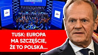 Polska prezydencja w UE. Podniosłe przemówienie Tuska: Europo masz szczęście, że to Polska