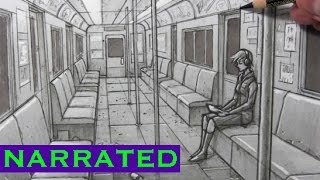 How To Draw A Victorian Railway Station In One Point