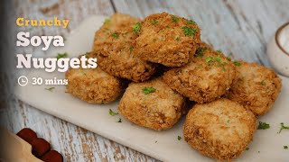 Crunchy Soya Nuggets | Soya Nuggets | Finger Foods | Party Snacks | Cookd