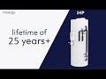 The award-winning Mixergy iHP (Integrated Heat Pump Cylinder)