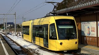 【4K】えちぜん鉄道L形電車「キーボ」(三菱IGBT-VVVF)、MC6101形電車(MT54 抵抗制御)到着・発車シーン集 勝山永平寺線 新福井駅、三国芦原線 鷲塚針原駅にて 2021.2