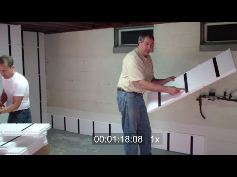 Frame and Insulate a Basement Wall in Under 10 Minutes Frame and Insulate a Basement Wall in Under 10 Minutes
