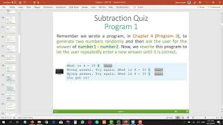 CPIT110 Chapter 5 (#56): 5.2 The while Loop - Part 2 of 6