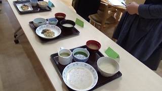 特養の介護食体験会（岡山県倉敷市・地域密着型特別養護老人ホームめばえ）