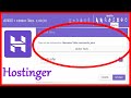 How to Upload File and Code in Hostinger File Manager 2020 || Code kaise Upload kare Hostinger main.